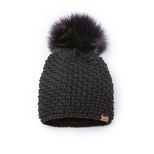 PLETENÁ ČEPICE AUDI CARLA S BAMBULÍ černá