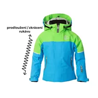 DĚTSKÁ ROSTOUCÍ ZIMNÍ  BUNDA ICE II modrozelená