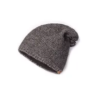 PLETENÁ ČEPICE ANNIE černo-stříbrná