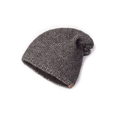 PLETENÁ ČEPICE ANNIE černo-stříbrná