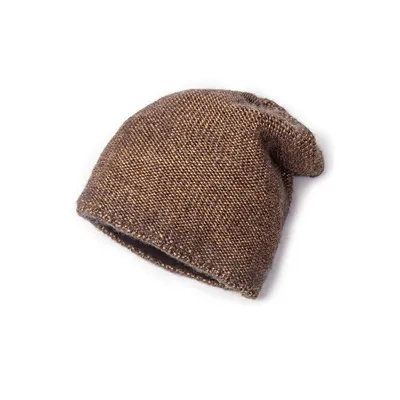 PLETENÁ ČEPICE ANNIE černo-zlatá